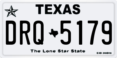 TX license plate DRQ5179
