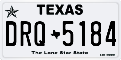 TX license plate DRQ5184