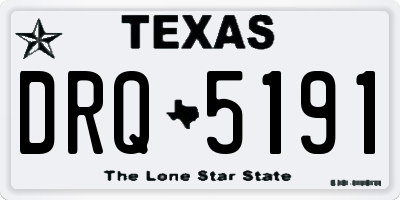 TX license plate DRQ5191