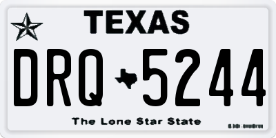TX license plate DRQ5244