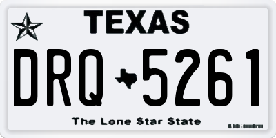 TX license plate DRQ5261