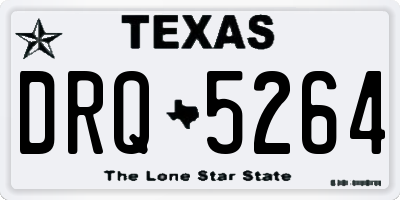 TX license plate DRQ5264