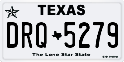 TX license plate DRQ5279