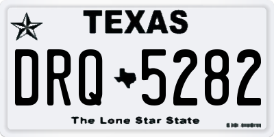 TX license plate DRQ5282