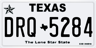 TX license plate DRQ5284