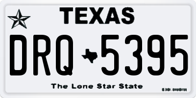 TX license plate DRQ5395