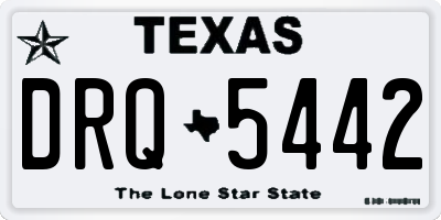 TX license plate DRQ5442