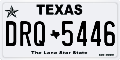 TX license plate DRQ5446