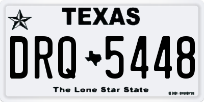 TX license plate DRQ5448