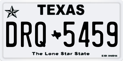 TX license plate DRQ5459