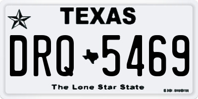 TX license plate DRQ5469