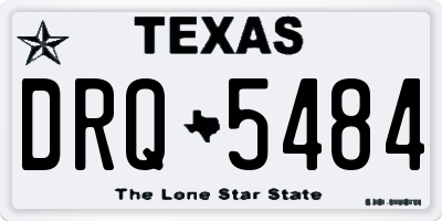 TX license plate DRQ5484