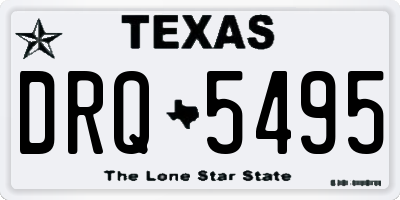 TX license plate DRQ5495