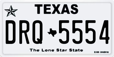 TX license plate DRQ5554