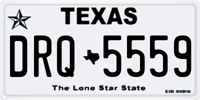 TX license plate DRQ5559