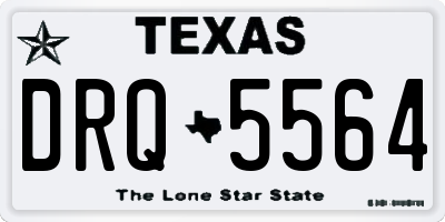 TX license plate DRQ5564