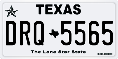 TX license plate DRQ5565