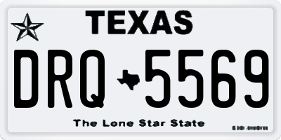TX license plate DRQ5569