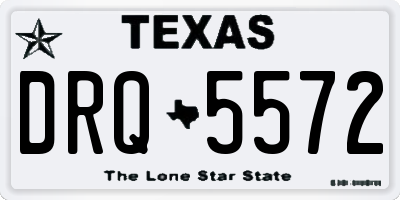 TX license plate DRQ5572