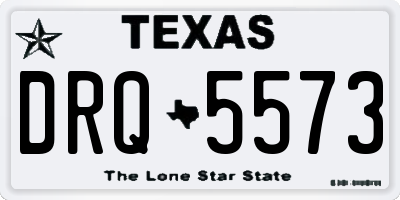 TX license plate DRQ5573