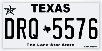 TX license plate DRQ5576