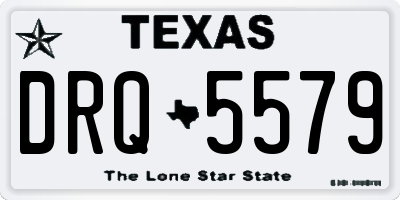 TX license plate DRQ5579