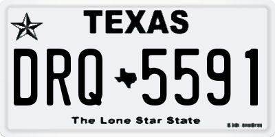 TX license plate DRQ5591