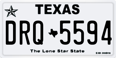 TX license plate DRQ5594