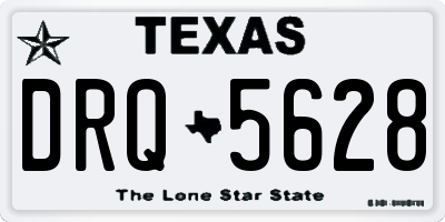 TX license plate DRQ5628