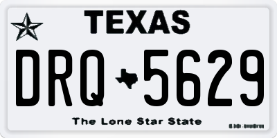 TX license plate DRQ5629