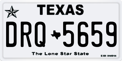 TX license plate DRQ5659