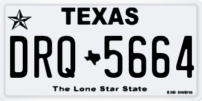 TX license plate DRQ5664