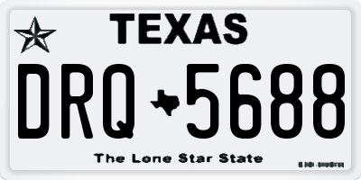 TX license plate DRQ5688