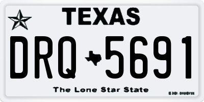 TX license plate DRQ5691