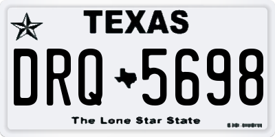 TX license plate DRQ5698