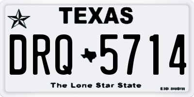 TX license plate DRQ5714