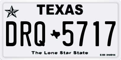 TX license plate DRQ5717