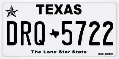 TX license plate DRQ5722