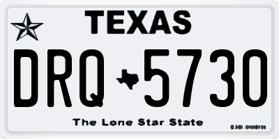 TX license plate DRQ5730