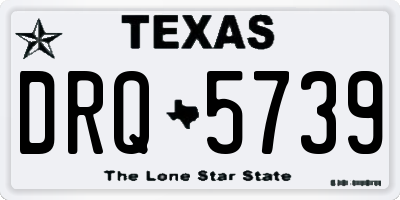 TX license plate DRQ5739