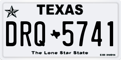 TX license plate DRQ5741