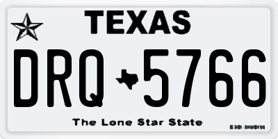 TX license plate DRQ5766