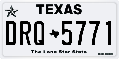 TX license plate DRQ5771