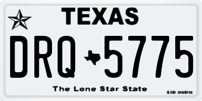 TX license plate DRQ5775