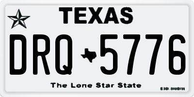 TX license plate DRQ5776