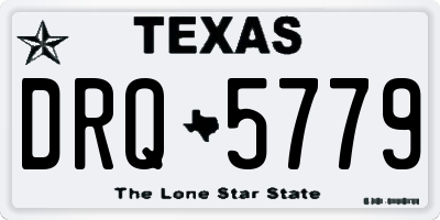TX license plate DRQ5779
