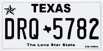TX license plate DRQ5782