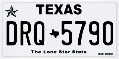 TX license plate DRQ5790