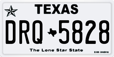 TX license plate DRQ5828