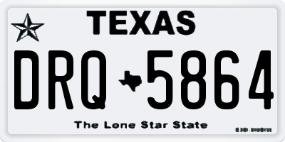 TX license plate DRQ5864